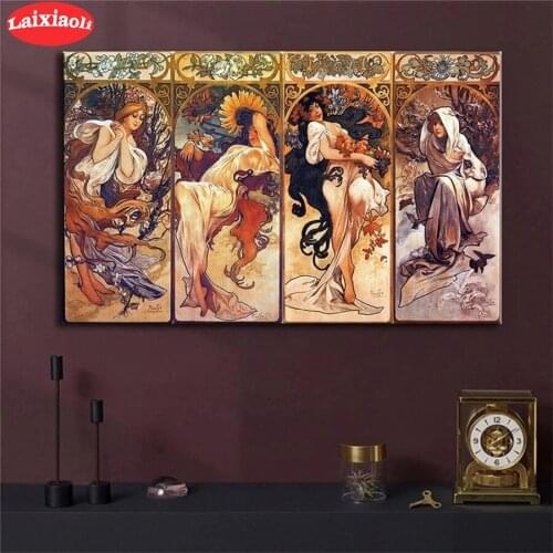 Diamond Painting European retro court woman Full Drill Square DIY Diamond Embroidery Cross Stitch Mosaic round Home Decor