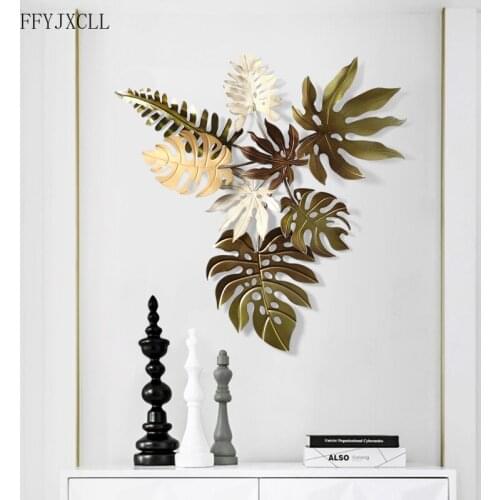 American wrought iron model room wall decoration creative 3D hotel entrance restaurant pendant home decoration