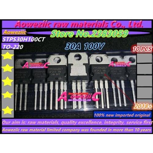 Aoweziic 2018+ 100% new imported original STPS20H100CT STPS2045CTC STPS30L45CT STPS3045CTC STPS30H100CT TO-220 Transistor