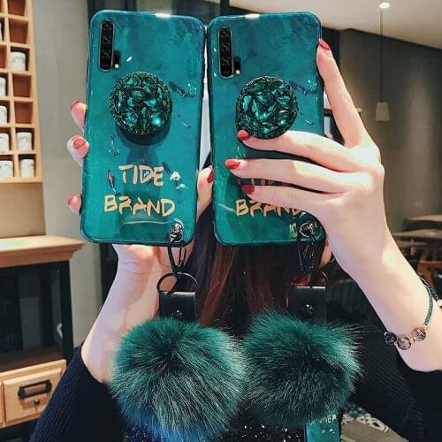 For Huawei P20 Lite P30 Pro P10 Plus Case Nova 2s Nova 6 3 3e 3i 4 4e 5 5i 5t Pro Rhinestone Ring Holder Silicon Soft Back Case