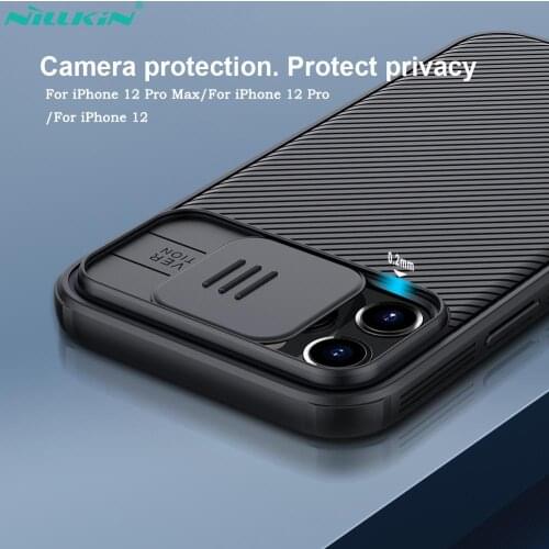 NILLKIN For iPhone 12 Pro Max Case CamShield Case Slide Camera Cover Protect Privacy Back Cover For iPhone 12 Pro For iPhone 12