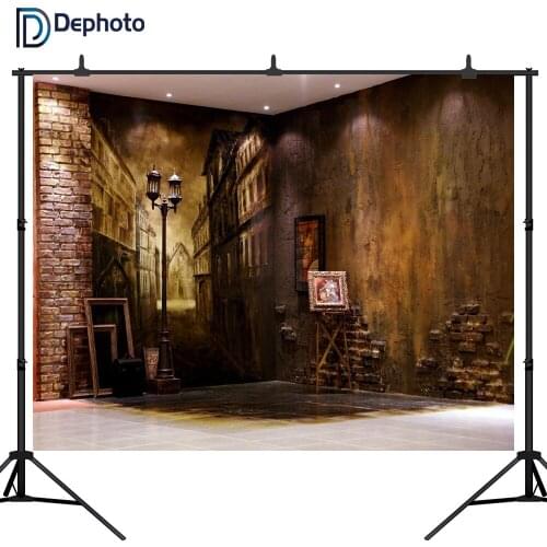 DePhoto backdrop for photographic studio European street wedding background fotografia new design photocall