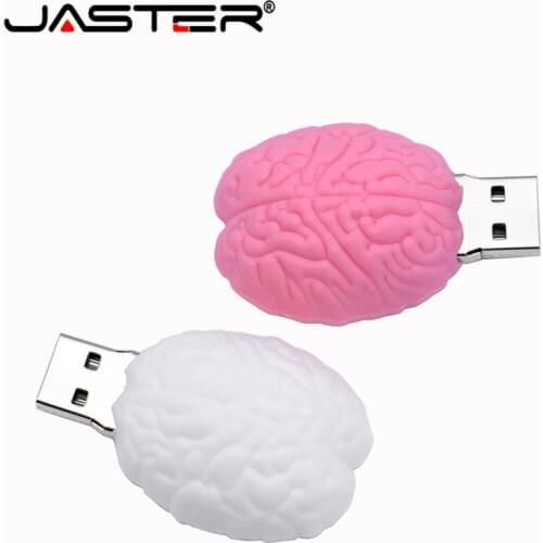 JASTER USB2.0 cartoon pen drive brain type usb 4GB 8GB 16GB 32GB 64 GB 128GB flash memory birthday gift