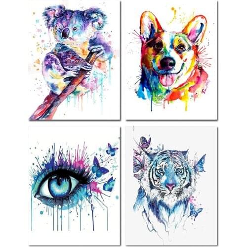 GATYZTORY Paint By Numbers Kits For Adults Kids Color Animals Canvas Painting Acrylic Paints Decorative Frames DIY Home Decor