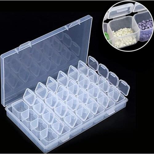 High Quality Diamond Painting Tool Container Diamond Embroidery Stone Storage Accessory Mosaic Carry Case Convenience Box