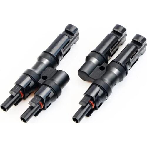 Connector 1 Pair 2T Solar PV Multi Parallel Branch Connectors pv module panel connector Male & Female Solar Energy Adapter