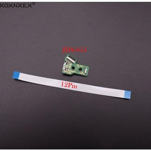 XOXNXEX For PS4 Controller USB Charging Port Socket Circuit Board 12Pin JDS 055 Connector