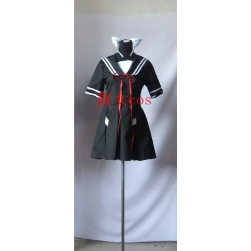 Guilty Crown Tsugumi Black Sailor Uniform Cosplay Costume E001