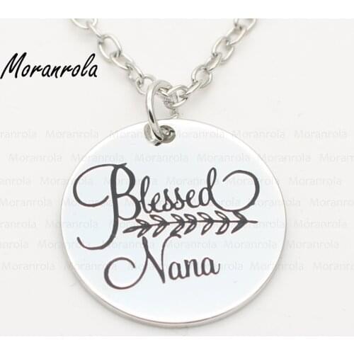 New arried "blessed nana" Copper nana necklace &Keychain, mothers day Jewelry Gift for grandma