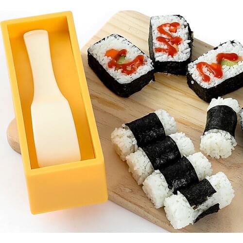 2-in-1 DIY Sushi Making Kit Sushi Mold Set Durable Food-grade Materials Dishwasher Safe Sushi Maker Tools For Beginners