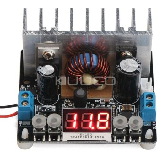 NC Constant Voltage Battery Charger DC 6~40V to 0~38V 8A 200W Adjustable Power Supply Module/Voltage Regulator/Adapter/Driver