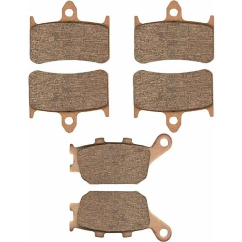 Motorcycle Parts Front & Rear Brake Pads Kit For HONDA 919 CB900 F CB900F 2002-2007 Copper Based Sintered