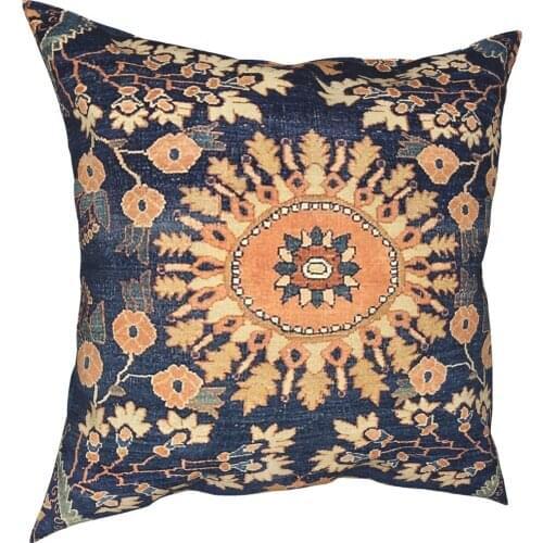 Sarouk Persian Floral Pillow Case Home Decor Boho Bohemian Floral Cushion Cover Throw Pillow for Sofa Double-sided Printing