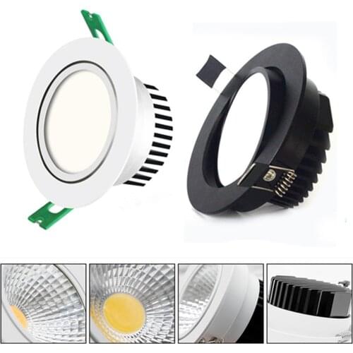 Super Bright LED Downlight 220V 110V Spot LED downlight Dimmable 5W 7W 9W 12W 15W 18W 24W Recessed LED Ceiling Downlight