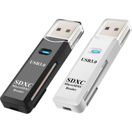 TF Card Reader 2 in 1 USB 3.0 TF Memory Type C Drive Free Cardreader Adapter SD Smart Memory Card Reader Type C Flash Drive
