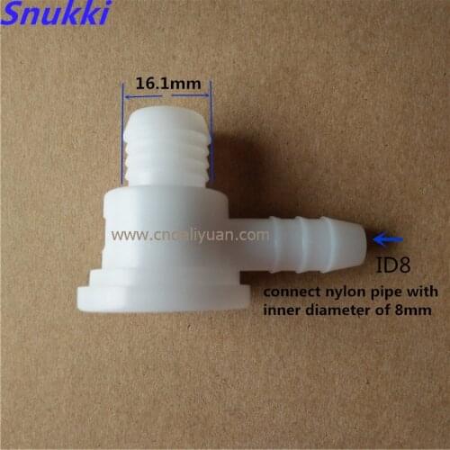 High quality plastic white ID8 one-way valve non-return valve one way valve air pump vacuum check valve for car 2pcs a lot