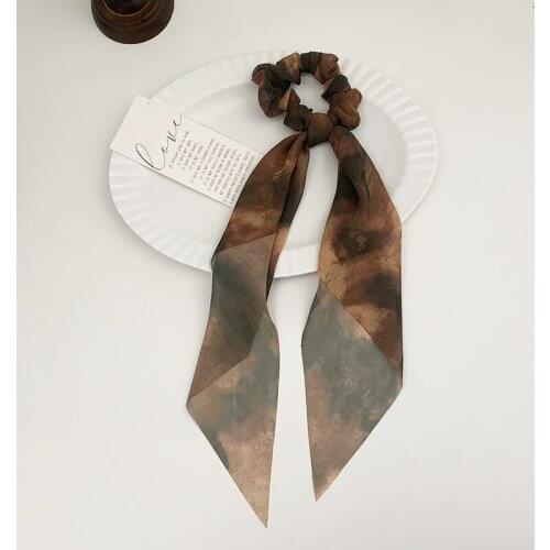 Zq Ribbon Headband New Style Hair Band Womens Tie Hair Accessories Simple Temperament Ponytail Hair Ring Free Shipping