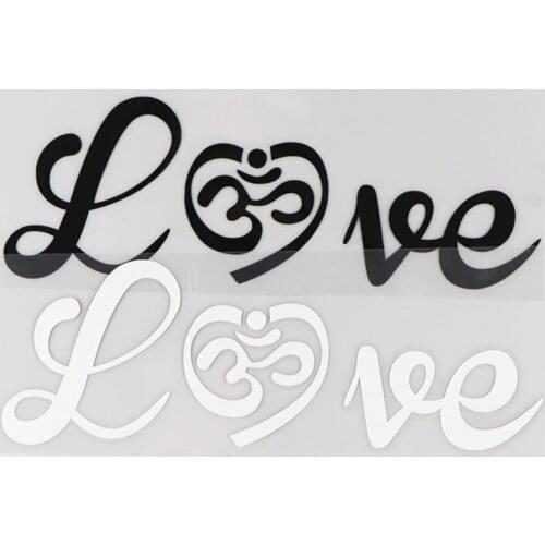 18.6*6.2CM Cartoon Buddhism Love Writing Decoration Vinyl Decal Car Sticker