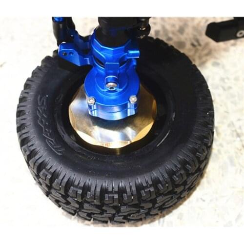 23MM Thick Wheel Hex Adapter Brass Hex Coupler for 1/10 TRAXXAS TRX-4 G500 82096-4 RC Car Parts