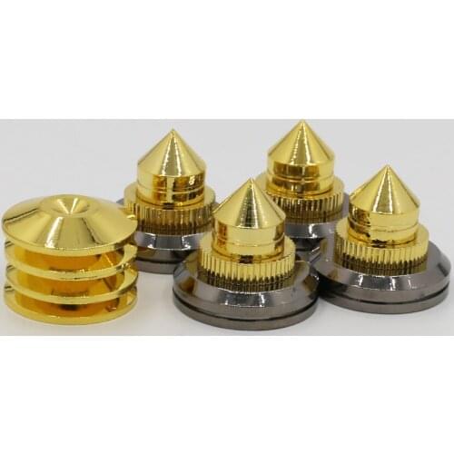 4 Sets speakers Stand Feet Foot Pad loudspeaker box Spikes Cone Floor Foot Nail