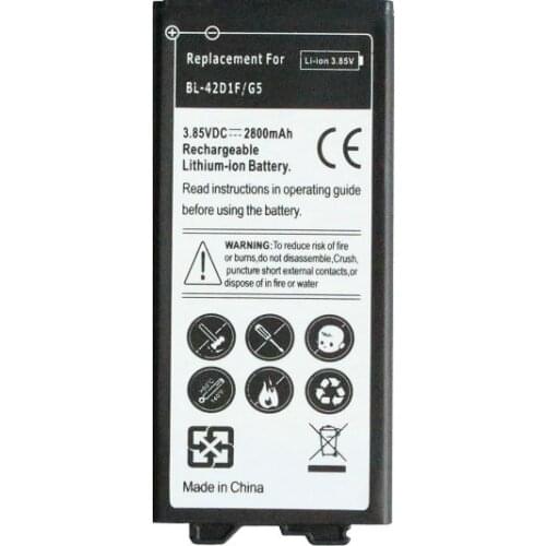 2018 Ciszean NEW 100% BL-42D1F Phone Battery For LG G5 H868 H860 F700K H850 Real 2800mAh High Quality Mobile Replacement Battery