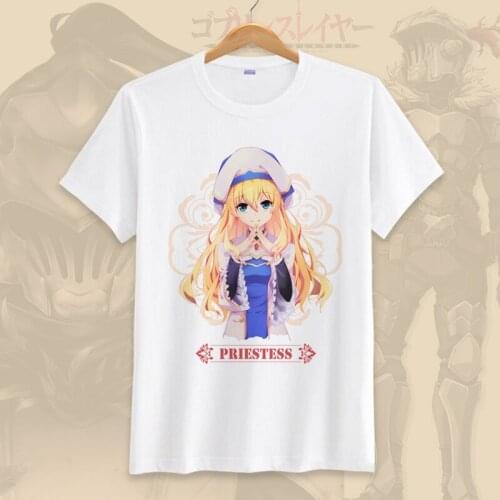Anime Goblin Slayer Men Women Harajuku T-shirt Short Sleeve Cotton Round Neck T Shirt For Boys Girls Tees Shirt Summer Tshirt