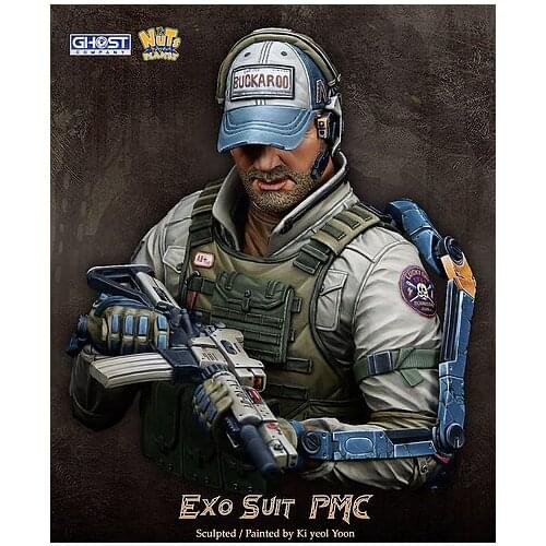 Crazy King Model1/10 resin figure bust game movie character package gk hand white model military X41