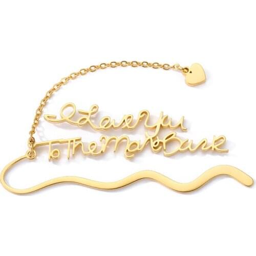 Personalized Bookmark For Women Men Custom Arabic Name Bookmark Reader Stainless Steel Jewerly Best Friend Christmas Gift