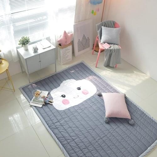 Crawling Mat 200x180 CM Padded Baby Play Blanket Developing Nursery Anti-slip Carpet Activity Safety Bedroom Rug Toy
