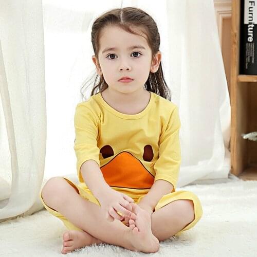 Summer Children Pajamas Sets Cartoon Kids Sleepwear Baby Girl Clothes Suits Cotton T-shirt+Short Toddler Pyjamas Boy Nightwear