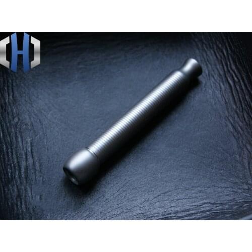 EDC Matte Surface Titanium Alloy Hand-made Threaded Cigarette Holder No Filter Function