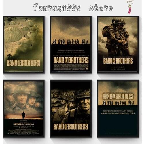 New Band of Brothers /kraft paper/Wall stickers/cafe bar poster/Retro Poster/decorative painting