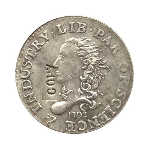Wholesale 1792 Half Disme Coins Copy 100% coper manufacturing silver-plated