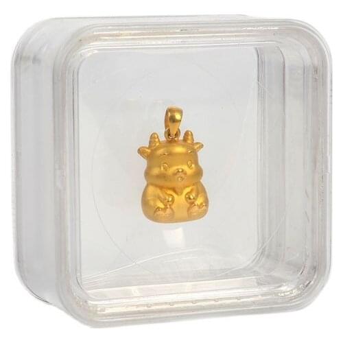 Acrylic Transparent Diamond Packaging Organzier with Membrane Ring Gem Gold Display Box Jewelry Display Storage Supplies