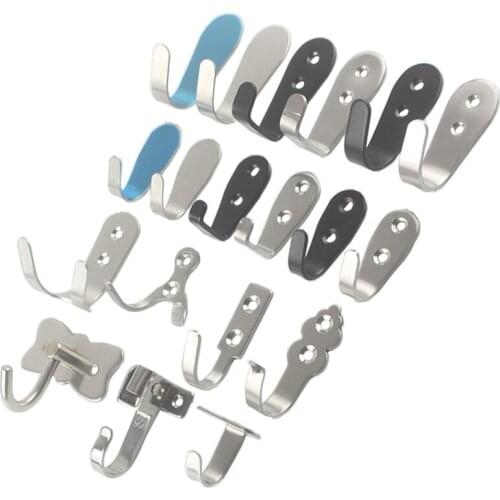 Heavy Duty Wall Hook,Stainless Steel Screw On Hook for Hanging Coats Plants Towels Keys Hat,Waterproof Single Shower Hanger Hook