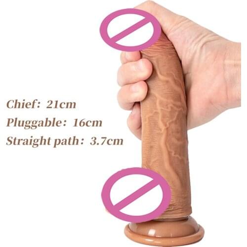 Realistic Dildo Sex Toys for Woman Medical Silicone Suction Cup Dildos Blood Vessel Imitation Penis G Spot Vaginal Stimulator