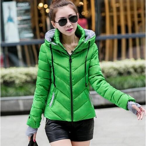 Winter Women Wadded Jacket Red Female Outerwear Plus Size XXL Thickening Casual Down Cotton Wadded Coat Women Parkas