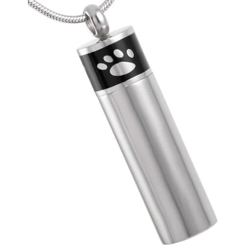 1/5/10pcs Mini CremationUrns for Pet Ash Stainless Steel Cremation Urn Neckalce Cylinder Urn Lockets Cremation Pendant