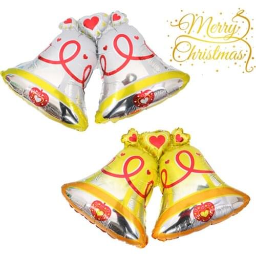 1PC Christmas Bell Foil Balloons Merry Christmas Party Decorations Christmas Hotel Garden Festival Decoration Supplies Kids Toys