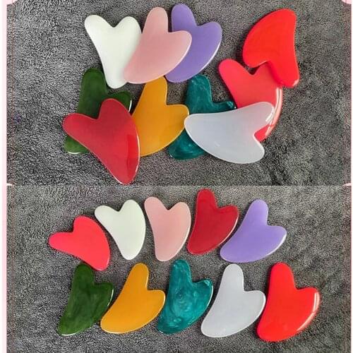 1PC Gua Sha Massage Gouache Scraper For Face Massager Head Back Scraper Gouache Guasha Massage Tool Stone