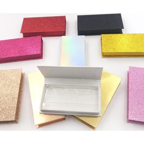 10 Piece Color Rectangle Eyelashes Box Private Label Wholesale