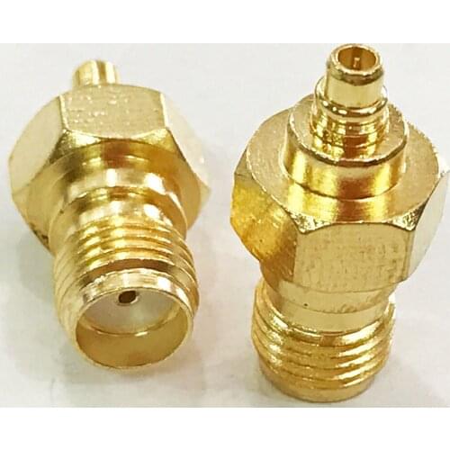 10pcs SMA Jack Female to MMCX Male Plug RF Coax Cable Adapter Connector