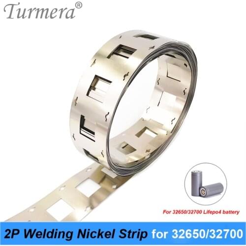 32650 32700 2P Welding Nickel 0.15mm* 42mm for Lifepo4 Battery Nickel Strip with Screw Hole Use 32650 32700 Lifepo4 Battery Pack