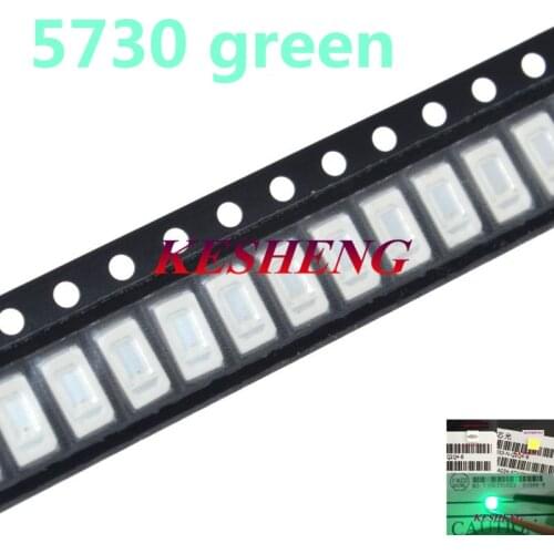 5730/5630 SMD Green LED Light Emitting Diode SMD LED 5730 Green Surface Mount Led 520-575NM 2.0-3.6V Ultra Birght Led 100PCS