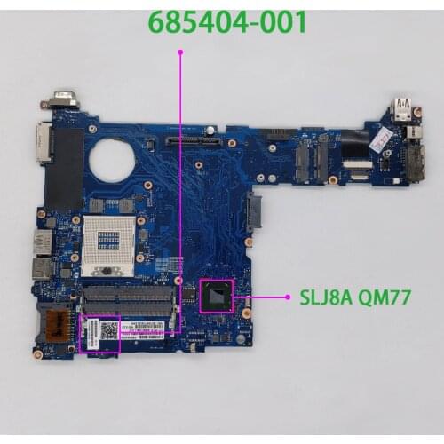685404-001 685404-501 685404-601 QM77 UMA for HP EliteBook 2570p Series NoteBook PC Laptop Motherboard Mainboard