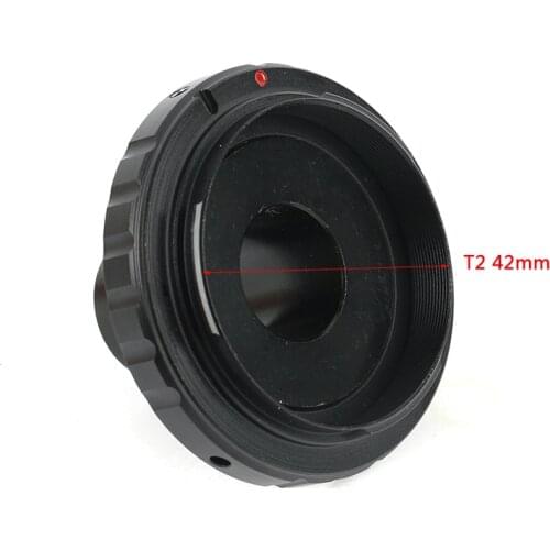 T2 Mount Camera Adapter EOS SLR Camera 23.2mm Eyepiece Ports Microscope Adapter For 23.2mm Interface Biological Microscope
