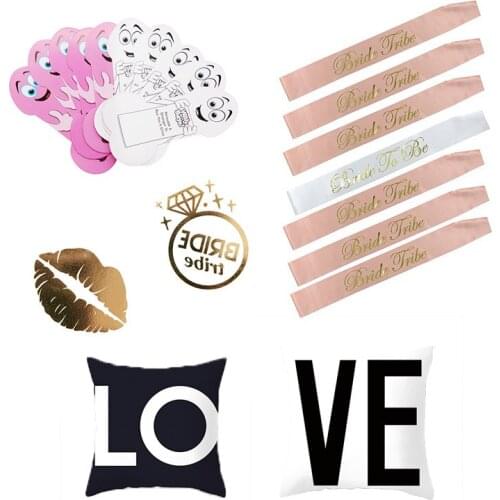 Hen Party Supplies Sash Bachelor Party Shoulder Strap Bride To Be Bronzed Single Layer Shoulder Strap Etiquette Strap