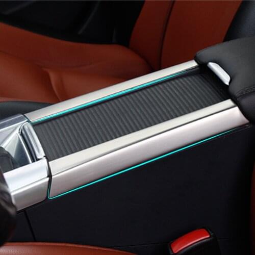 Auto Accessories Stainless steel For Volvo S60 /S60L/ V60/ XC60 cup holder armrest box silver decoration Accessories