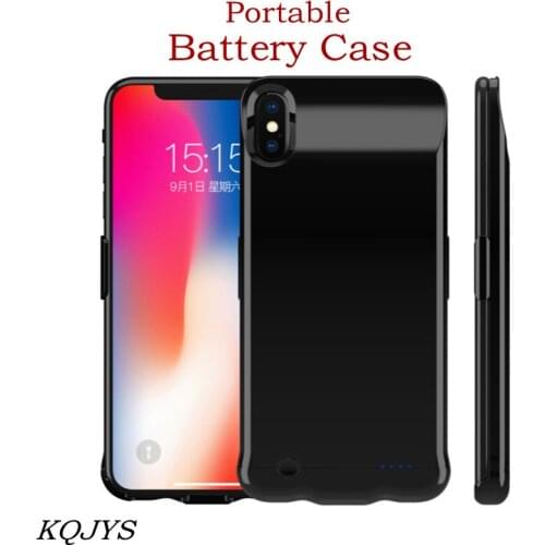 KQJYS Power Bank Battery Charger Case for iPhone XR X XS Portable Ultra Thin Charging Cover for iPhone Xs Max Battery Case