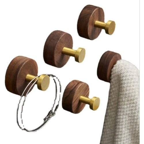 Decor Hooks 2pcs/set Bedroom Robe Living Room Wall Hanging Clothes Coat Towel Hook Bathroom Accessories